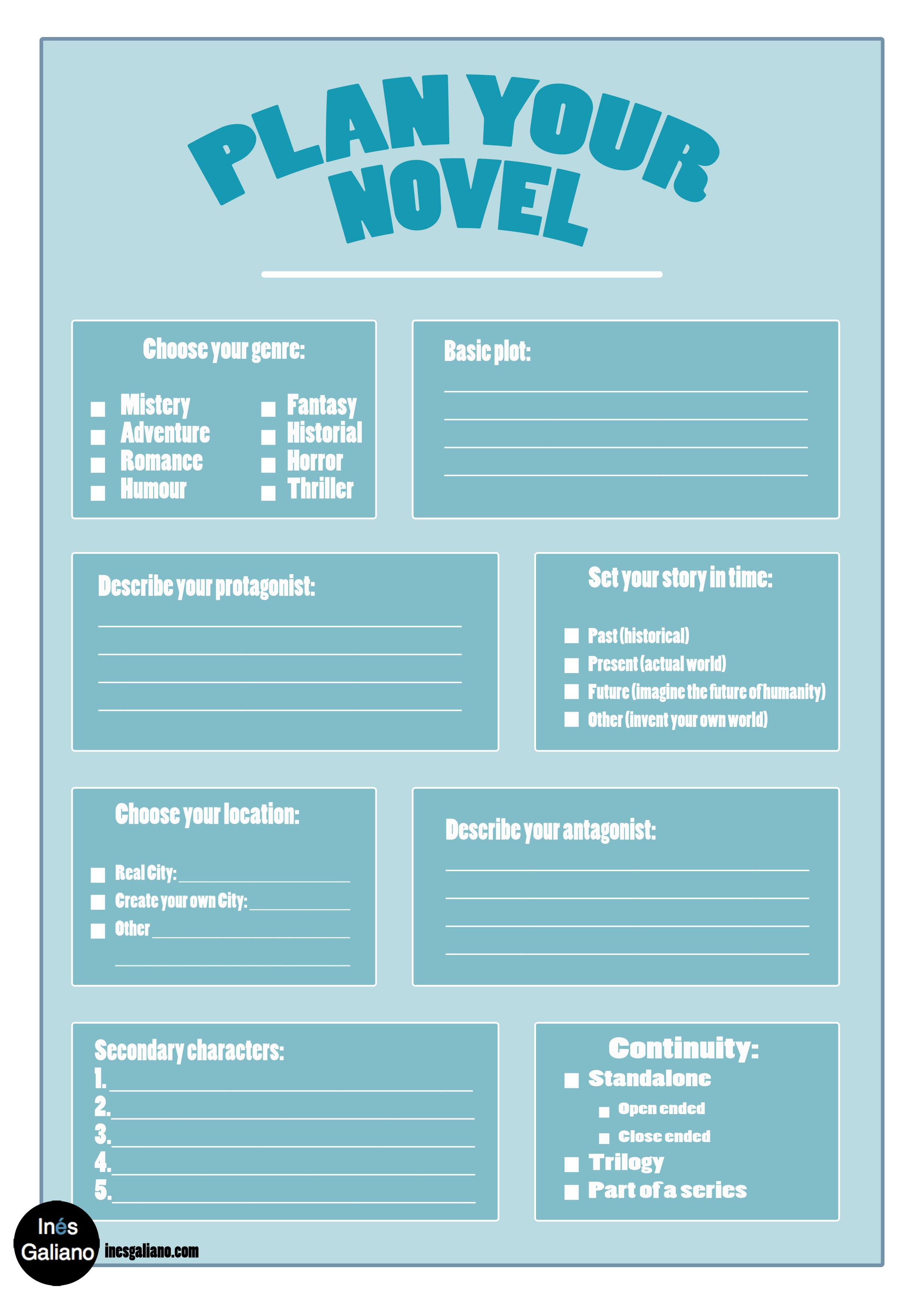 plan your novel